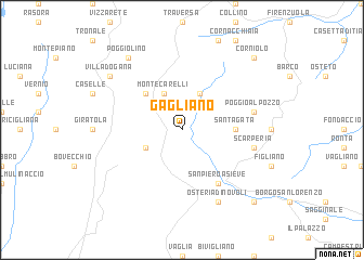 map of Gagliano