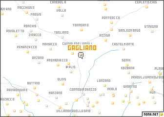 map of Gagliano