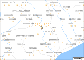 map of Gagliano