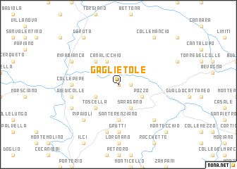 map of Gaglietole