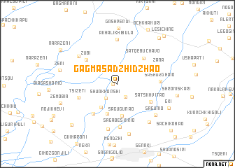 map of Gagma-Sadzhidzhao