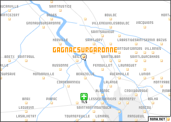 map of Gagnac-sur-Garonne