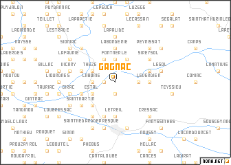 map of Gagnac