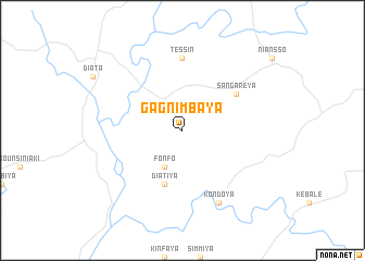 map of Gagnimbaya