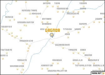 map of Gagnoa