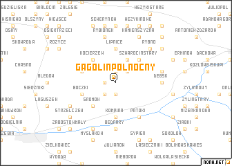 map of Gągolin Północny