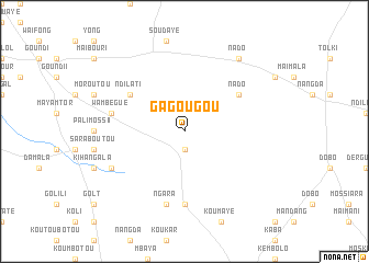 map of Gagougou