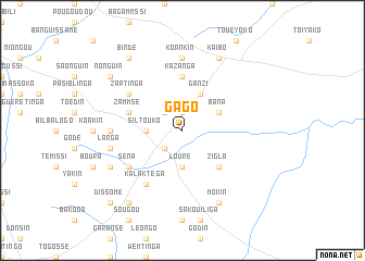 map of Gago
