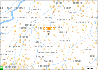 map of Gāgra