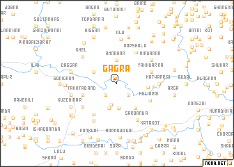map of Gāgra