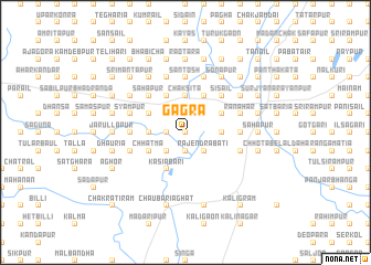 map of Gāgra