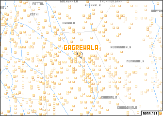 map of Gagrewāla