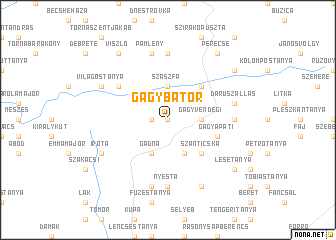 map of Gagybátor