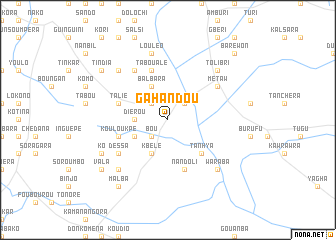 map of Gahandou