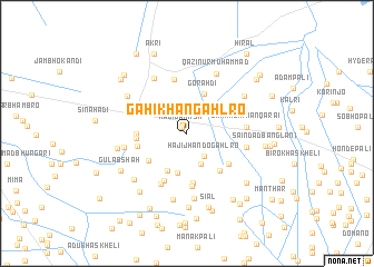 map of Gāhi Khān Gahlro