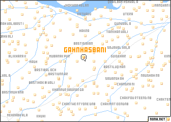 map of Gahn Hasbāni