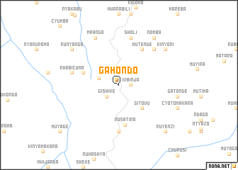 map of Gahondo