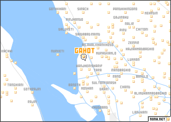 map of Gāhot