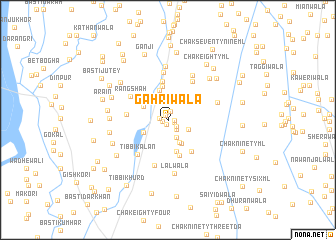 map of Gahriwāla