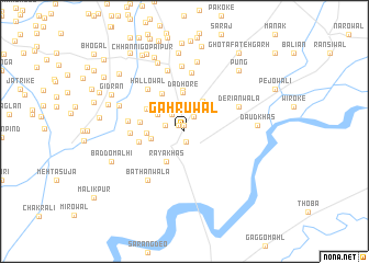 map of Gahruwāl