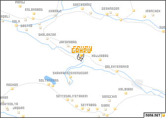 map of Gahrū