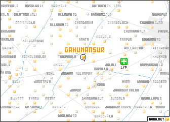 map of Gahu Mansūr