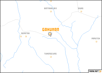 map of Gahuman