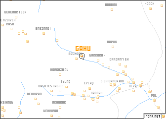 map of Gāhū