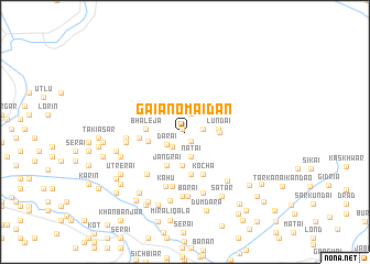 map of Gaiāno Maidān