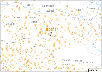 map of Gaići