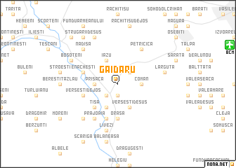 map of Găidaru