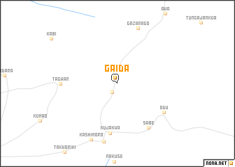 map of Gaida