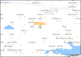 map of Gaiduļi