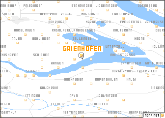 map of Gaienhofen