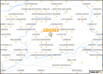 map of Gaigner