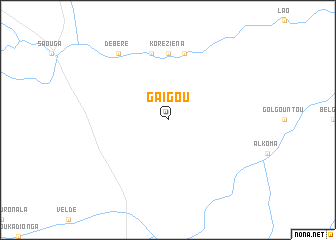 map of Gaigou