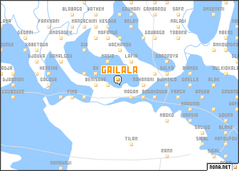 map of Gailala