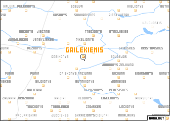 map of Gailekiemis