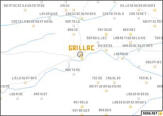 map of Gaillac