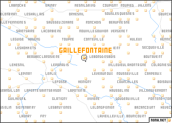 map of Gaillefontaine