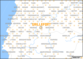 map of Gaillefort