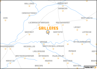 map of Gaillères