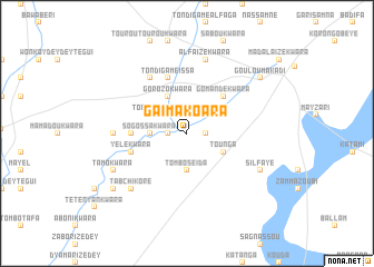 map of Gaima Koara