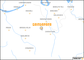 map of Gaindāpāra
