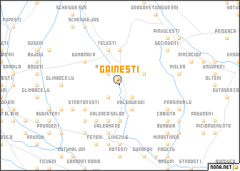 map of Găineşti