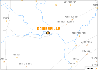 map of Gainesville