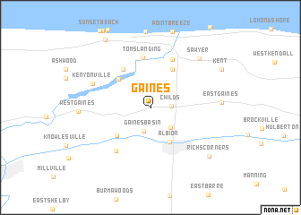 map of Gaines