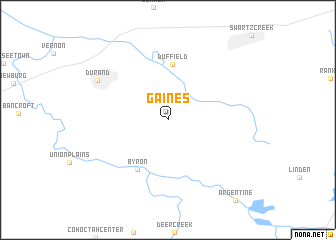 map of Gaines