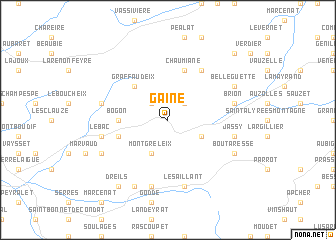map of Gaine