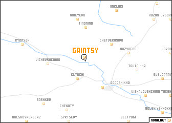 map of Gaintsy